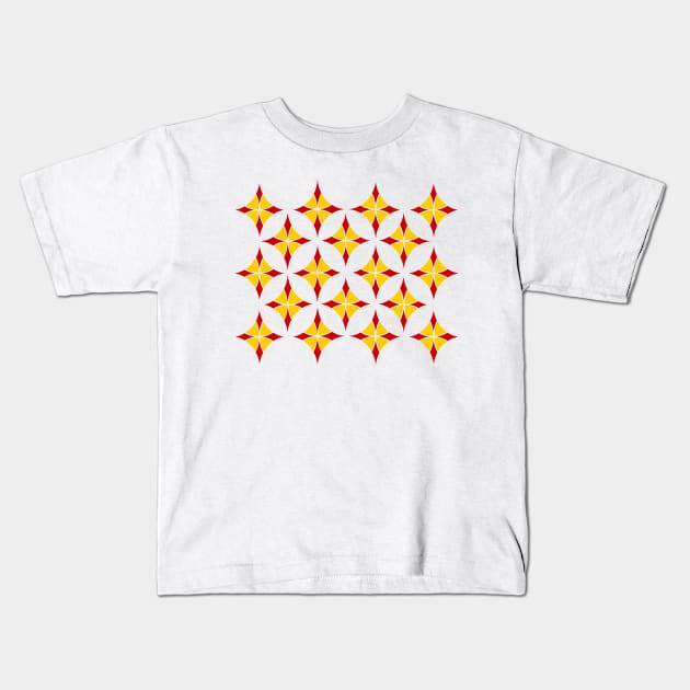 Mosaic flower Kids T-Shirt by nabilhaj